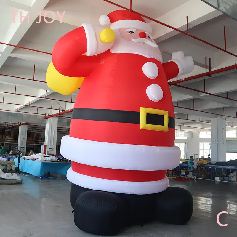 fast air shipping to door, Giant Inflatable Santa Claus Advertising Inflatable Christmas Old Man with gift bag