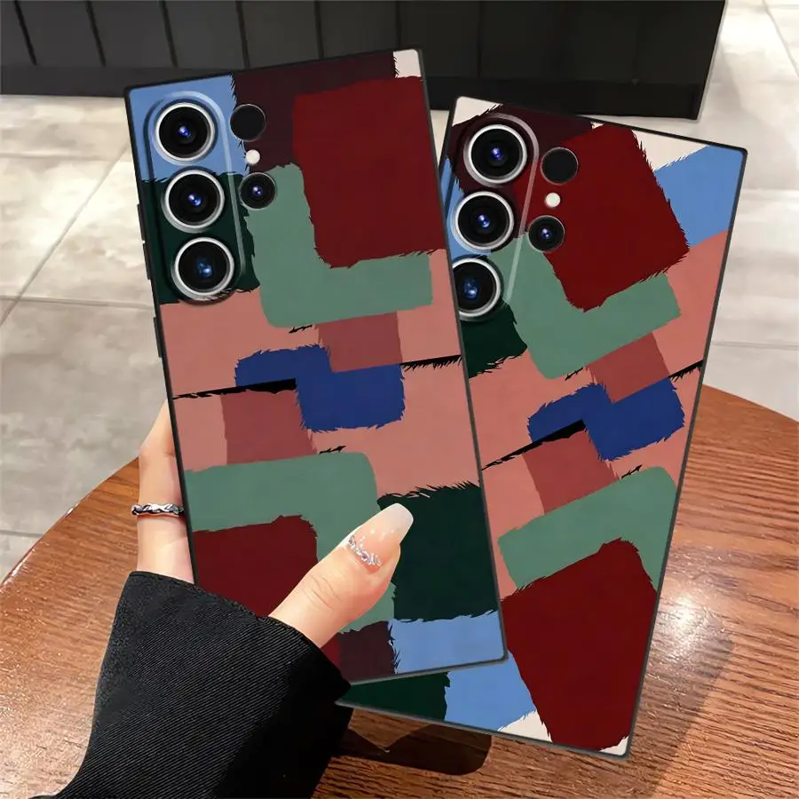 Case for Samsung Galaxy S26 Ultra S10 S9 S23 S24 S25 Plus Note 20 8 9 10 S21 FE S20 Ultra Funda Phone Cover Cartoon Graphic Art