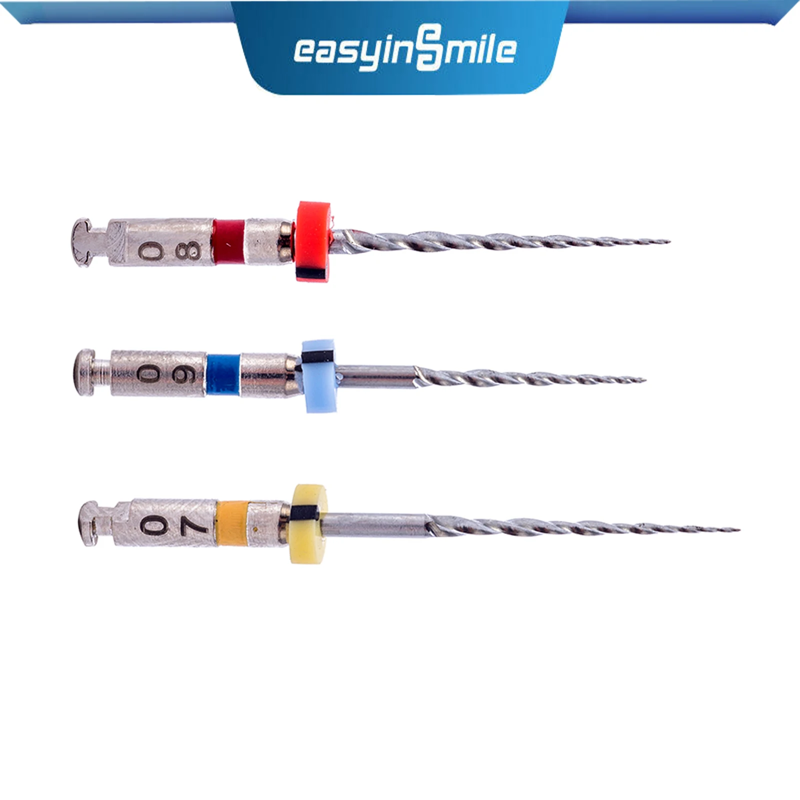 3pcs EASYINSMILE X-retreatment Endo Files NITI Rotary Engine Use for Dental Root Canal Retreatment Assoted