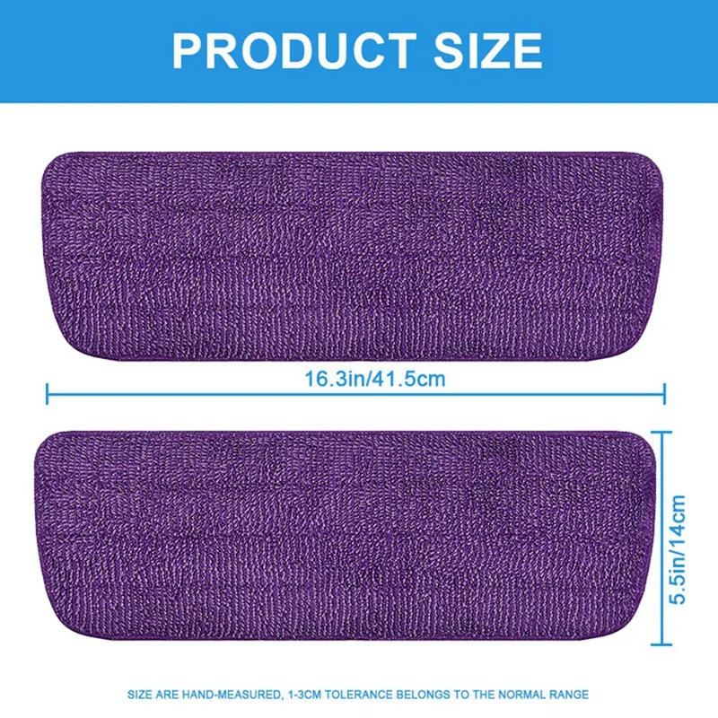 6PCS Reusable Mop Refill Pads For Swiffer Power Mop, Microfiber Power Mop Refills Machine Washable Power Mop Pads Durable