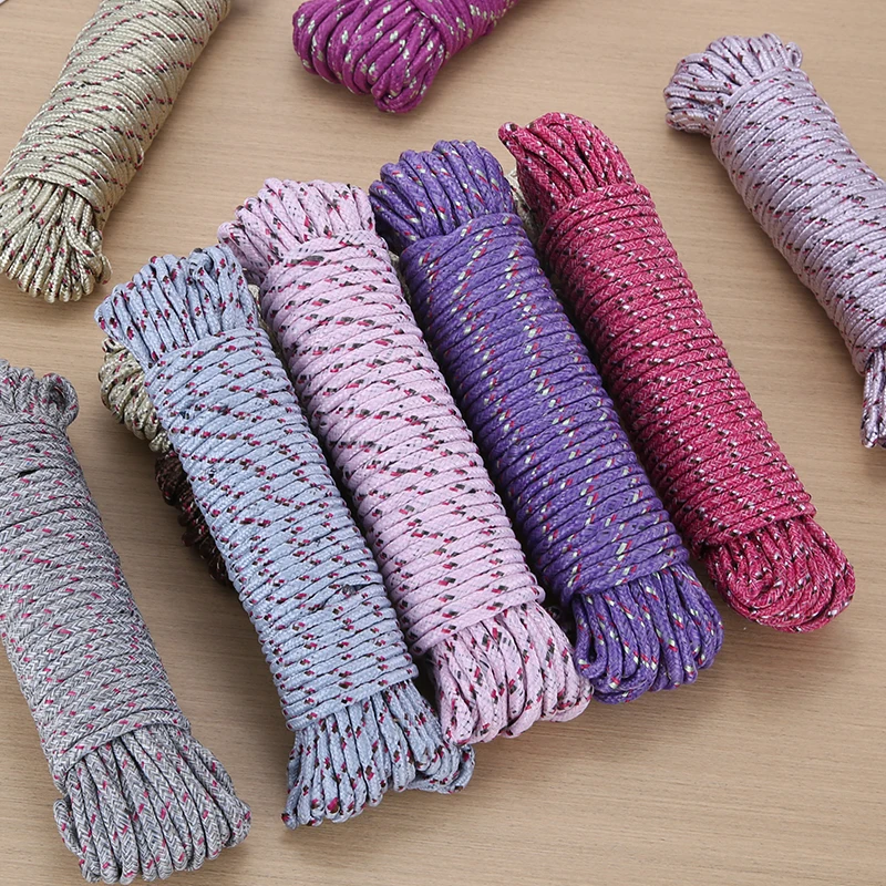 5/10/20 meters clothesline drying rope outdoor windproof non-slip thick indoor and outdoor non-drilling cold clothes rope