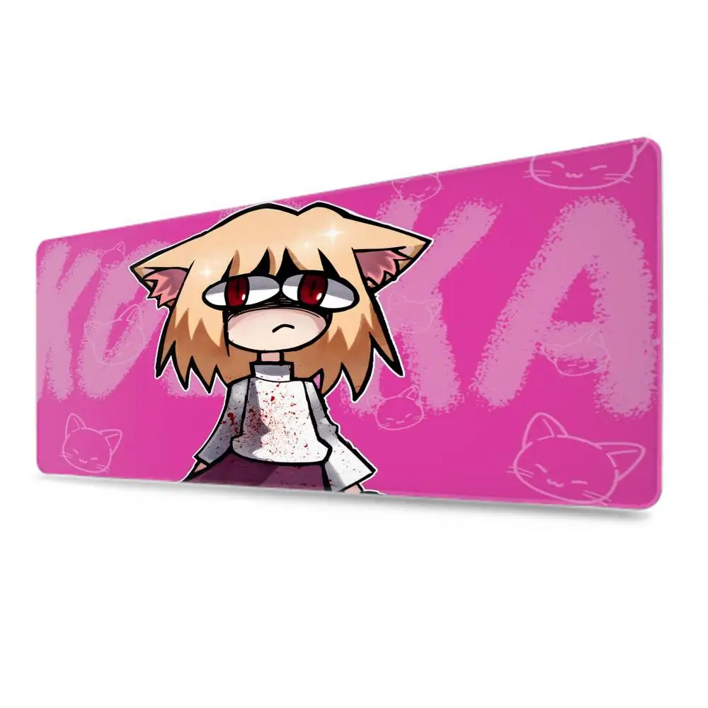 Neco-arc Gamer Cabinet Mouse Pad Anime Gaming Accessories Rubber Keyboard Office Tables Computer Desk Mat Carpet Mousepad