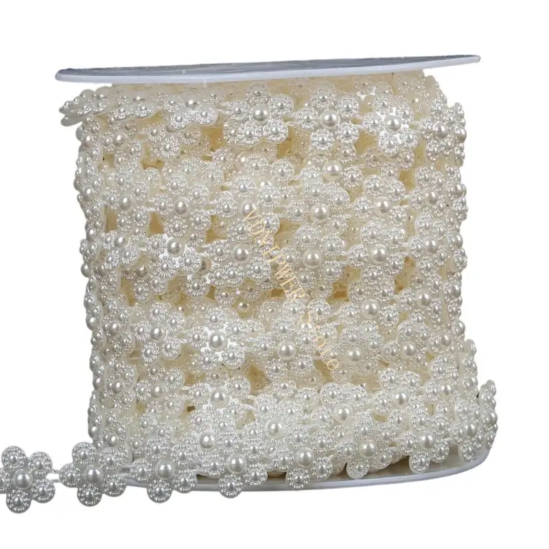

Artificial Pearls Beads String 13mm Pearls Bead Chain for Party Wedding Bouquet D08E