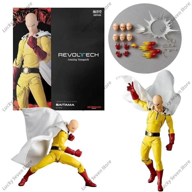 

New Anime Kaiyodo Saitama Action Figure Amazing Yamaguchi Revoltech Saitama Ornament Collection Figures Model Toy For Kid Gift