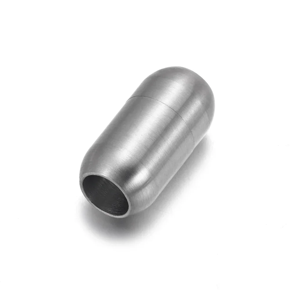 Edelstahl 3mm-8mm Magnetverschlüsse Lederband Armband Magnet Spitze Schnalle Halskette DIY Schmuckherstellung Zubehör