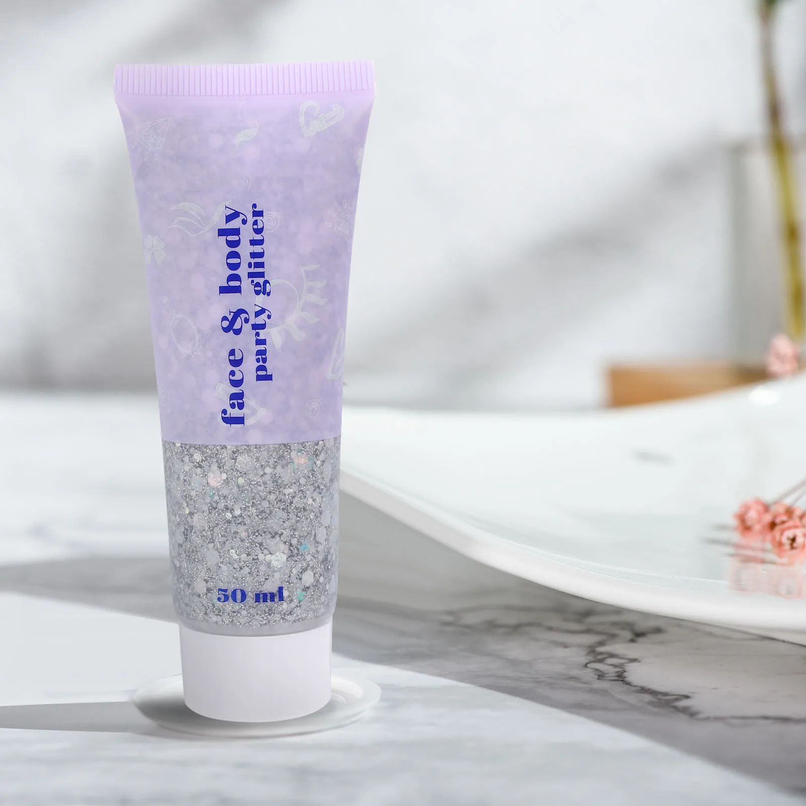 

50Ml Body Glitter Gel Holographic Liquid for Face Hair Nails Shine Makeup Festival Women Shiny Sequins