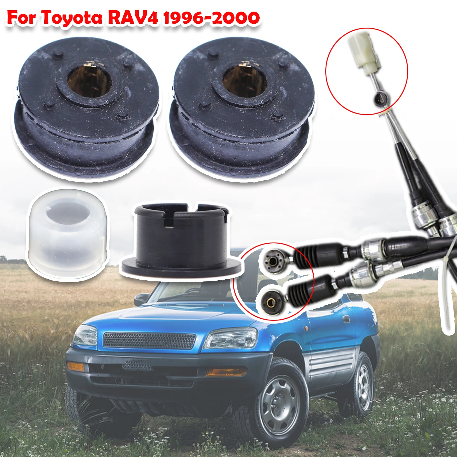 

Manual Gearbox Shift Cable Linkage Bushing Shifter Lever Selector Rod Connect Bushing For Toyota RAV4 1996 1997 1998 1999 2000