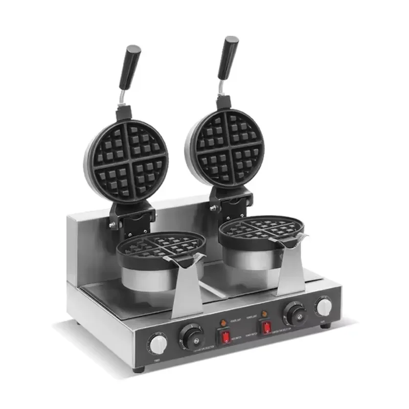 Commercial Thick & Thin Waffle Maker with Non-Stick Coating