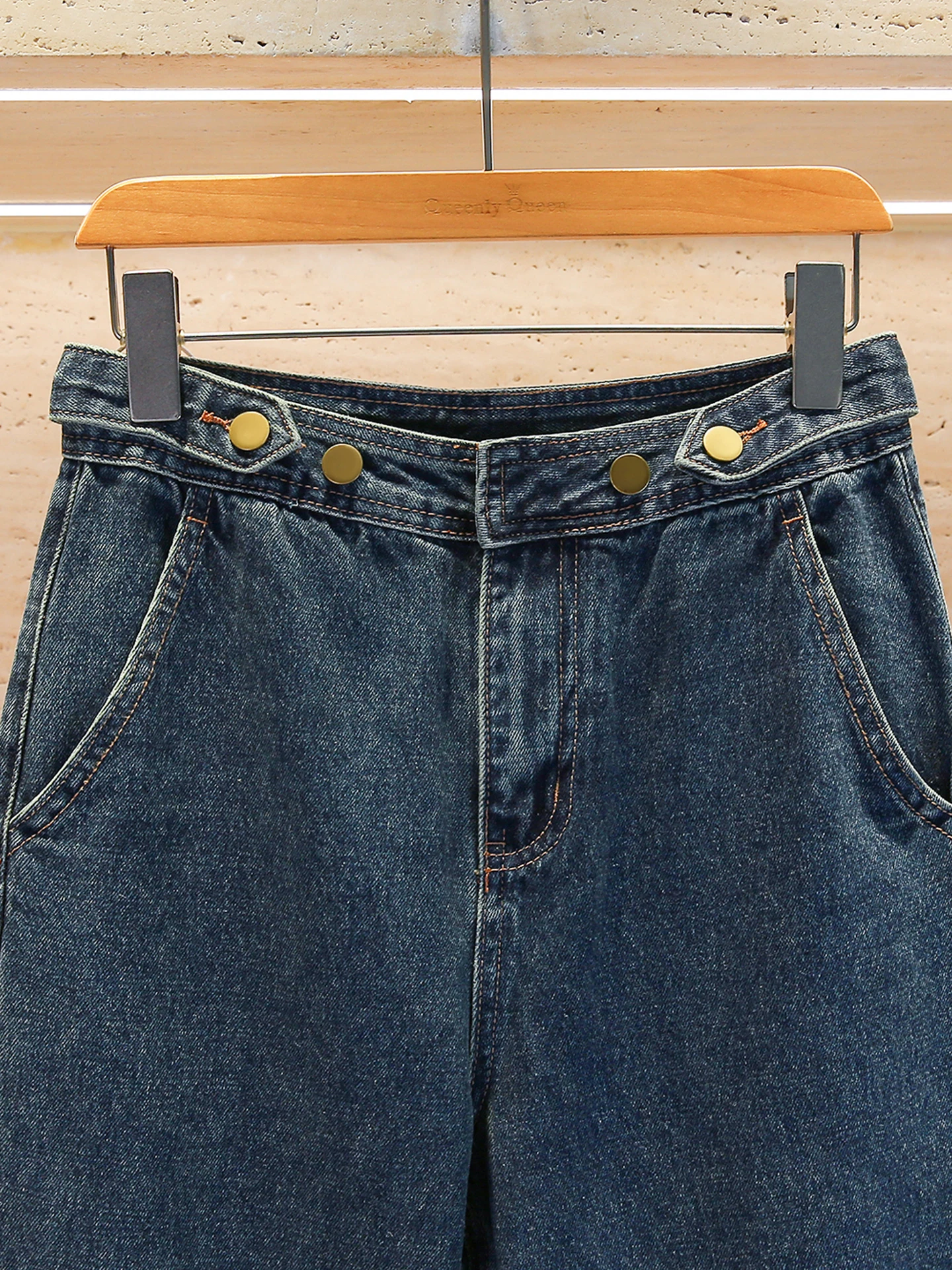 

Waed Vintage Casual High Waist Straight Leg Jeans Women's Premium Quali Autumn Collection S Home South Oil