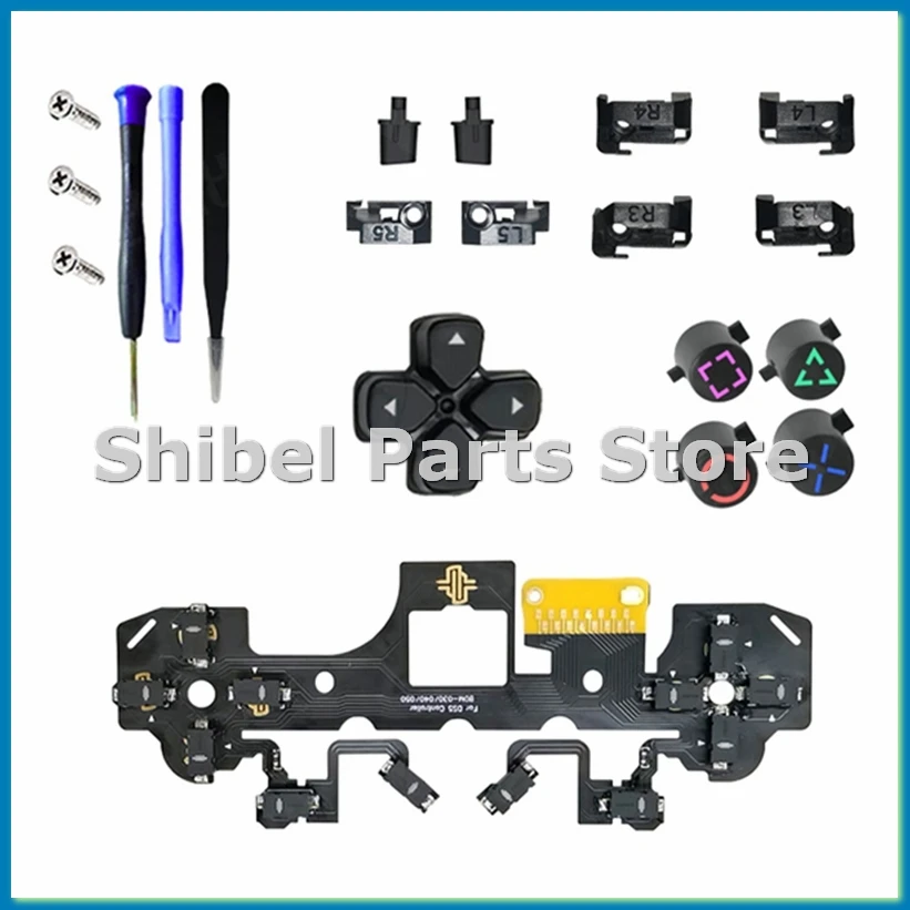 Ergonomic Micro-Switch Tactile Clicky Hair Trigger Kit for Controller BDM-030/040/050 12Key Click CircuitBoard Kit A-A09G