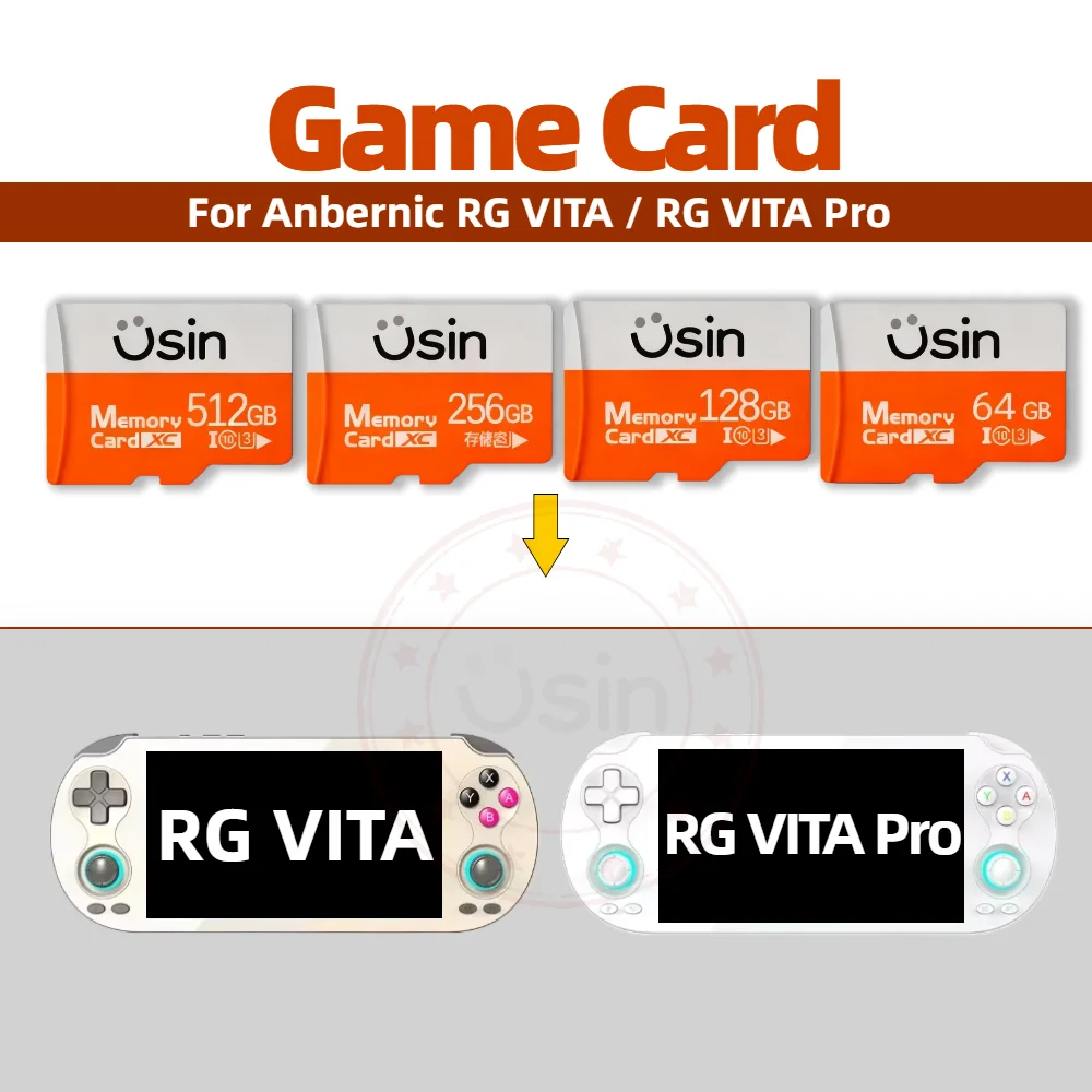 Karta SD do konsoli przenośnej Anbernic RG VITA / RG VITA Pro RGVITA, klasyczne gry retro, pamięć TF 512G 256G 128G 64G — zdjęcie produktu 7