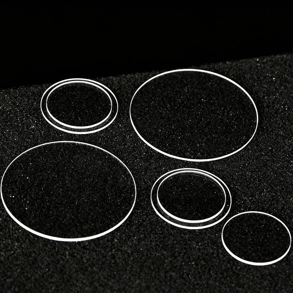 JGS1 Quarz-Rundplatte, UV-transparent, hochtemperaturbeständig, anpassbar für Laborzwecke, optischer Quarzwafer, Durchmesser 10mm-16mm – Detail 8