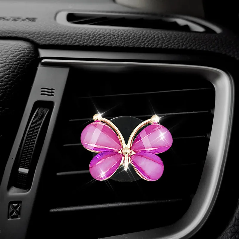 

Air Outlet Decoration 1Pc Car Butterfly Clip Air Conditioner Clip Colorful Butterfly Aromatherapy Clip Decoration Deodorants New