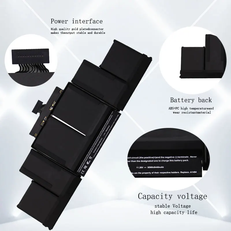 Imagem -03 - Dxt-bateria do Portátil para Apple Macbook Pro A1494 A1618 15 em A1398 Retina Me293 Me294 Mgxa2 Mgxc2 Final de 2013 e Mid 2023 Novo