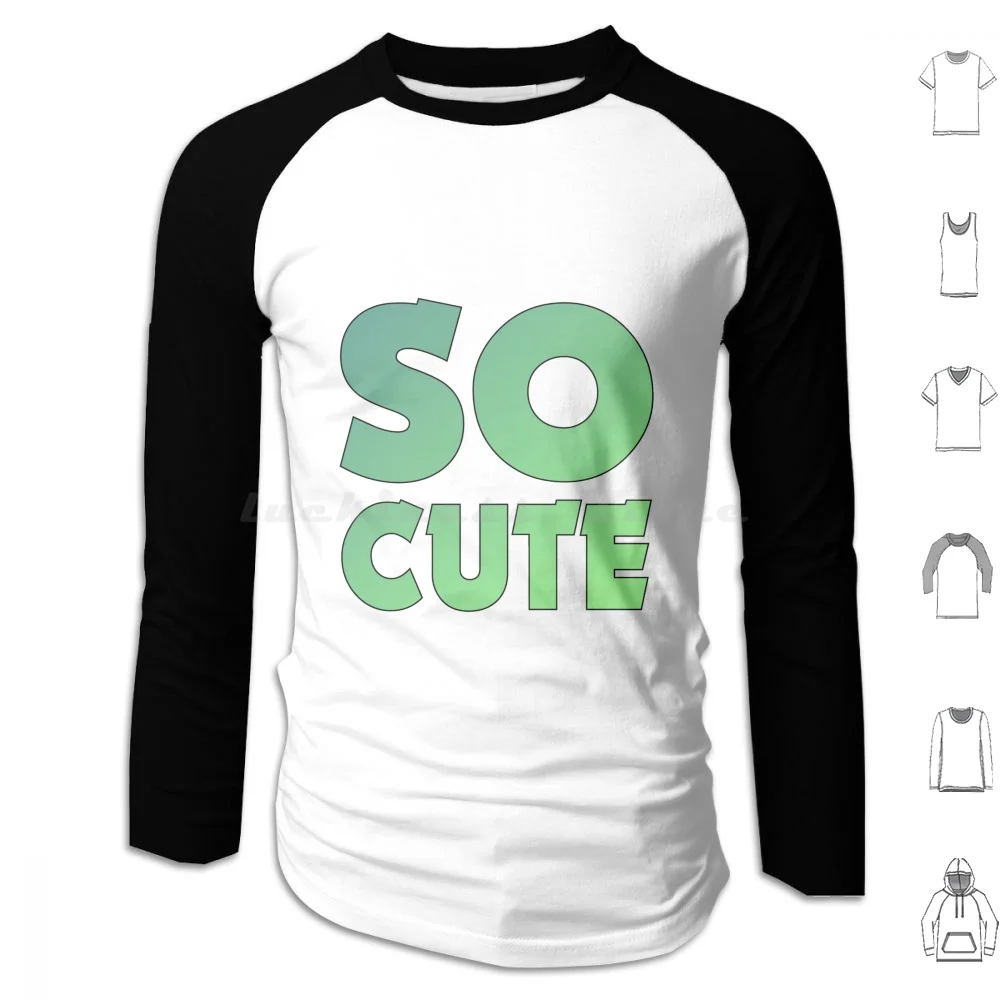 So Cute T-Shirt Hoodie cotton Long Sleeve Sw Cute Laynnus Twitch Color Green Strong Loose Stream Nach Shop