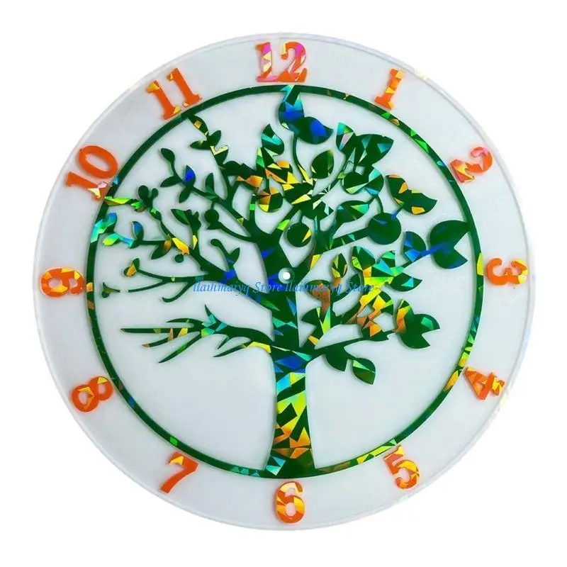 

573B Surfaces Clock Silicone Mold Clock Decor Clock Ornament