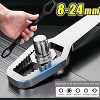8-24mm Universal Double Heads Wrench Self-tightening Adjustable Glasses Wrench Board Double-head Spanner Repair Hand Tools