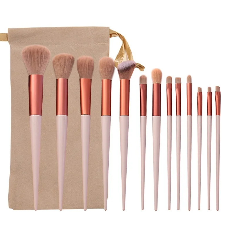 13-teiliges Make-up-Pinsel-Set für Lidschatten, Foundation, Damen, Kosmetikpinsel, Lidschatten, Rouge, Schönheit, weiche Make-up-Werkzeugtasche
