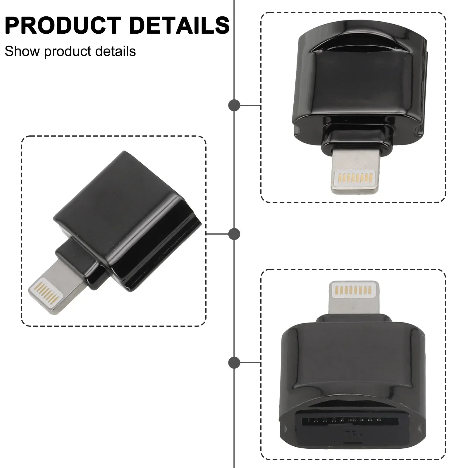 Adattatori per telefono con mini lettore di schede Micro TF per adattatore per scheda di memoria OTG portatile IOS per iPhone
