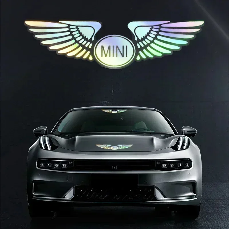 

Логотип автомобиля, декоративные красочные лазерные светоотражающие водонепроницаемые наклейки для BMW MINI Cooper One S Countryman Clubman JCW R50 R55 R56 R60