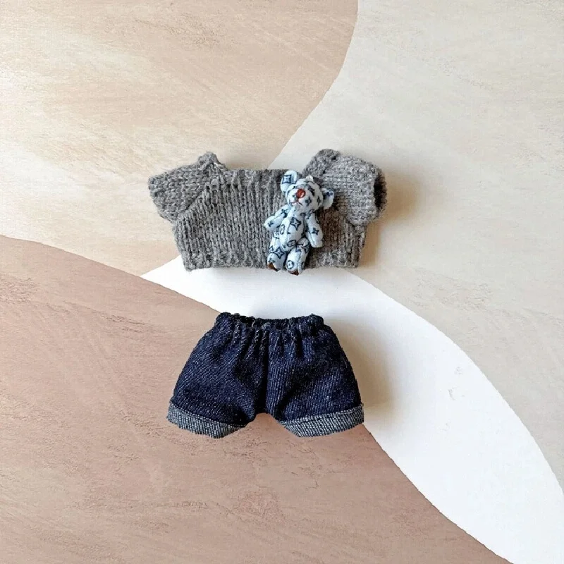 Hanya pakaian, tidak boneka, untuk Labubu generasi pertama, kedua, dan ketiga. Pakaian Labubu untuk acara duduk bersama, set fashion rajutan Labubu, hadiah.