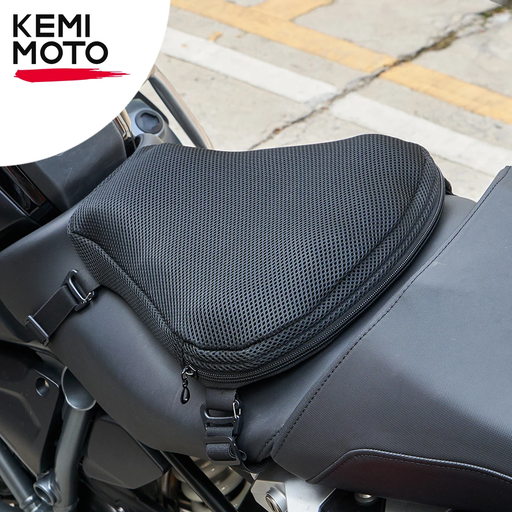 KEMiMOTO Motorcycle Air Pad Seat Cushion For BMW F650GS F700GS F800GS ADV F800R For MT07 MT09 For Versys 650 For TENERE 700