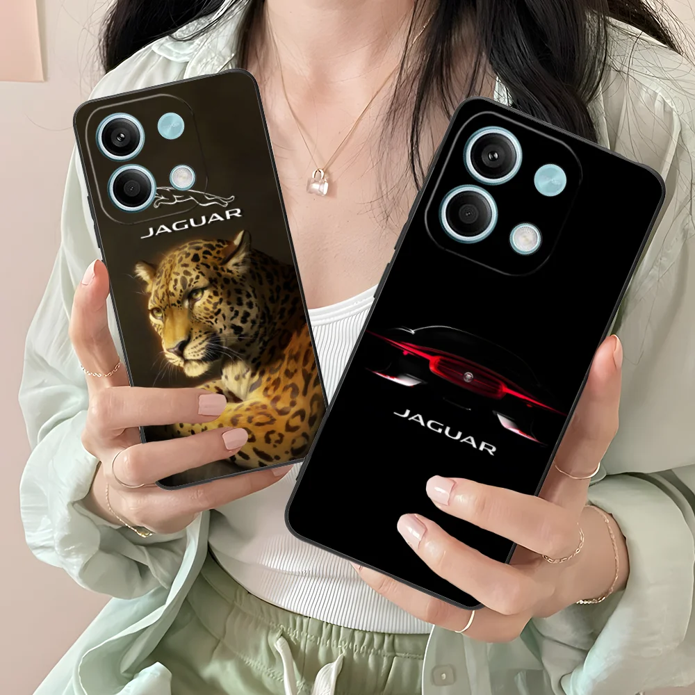 Mobile J-Jaguars Phone Case for Xiaomi Redmi Note 13 12 11 10 9 8 7 6 S A Pro Lite Plus 5G Black Cellphones Cover Smartphone