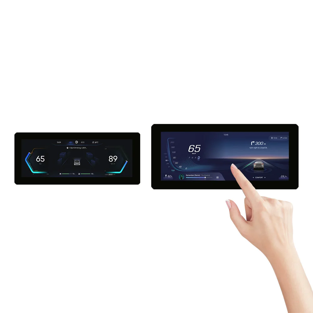 

FPD-Link LCD Display Solution 12.3'' IPS Screen 1920x720 CTP Touch Panel TFT Automotive LCD Module Solution