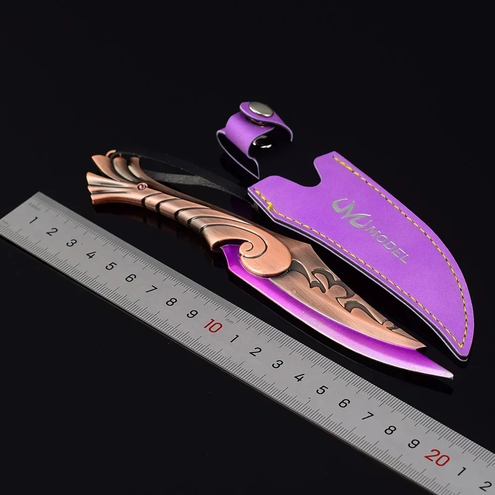 Valorant Melee Weapon Ignite Fan 18cm Metal Katana Model Safety Karambit Game Peripherals Combat Knife Collectible Toys Boy Gift