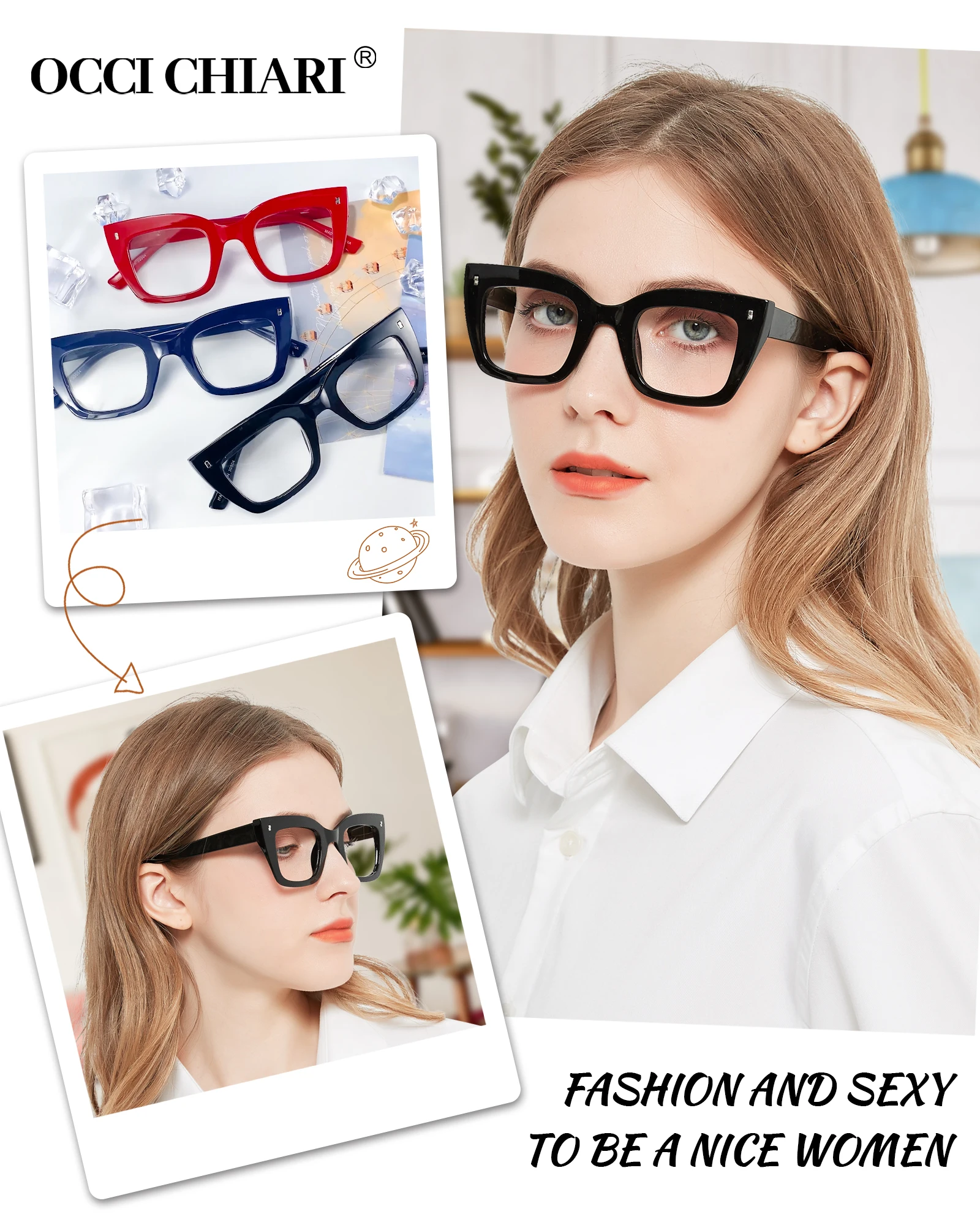 Micro Cat Eye Glasses Women Reading Glasses Fashion Square Frame Optical Presbyopia Glasses Female Prescription Glasses Frame