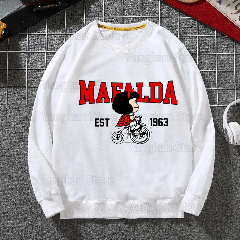 Mafalda Men's Hoodies Spring Autumn Male Casual Sweatshirts Men's Hoodies Sweatshirt Tops