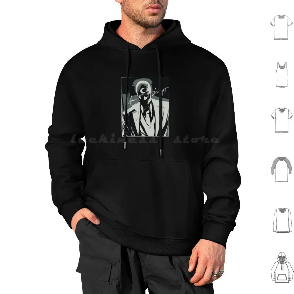 Moon Knight Hoodies Long Sleeve Moon Knight Moon Knight Marc Spector Steven Grant Khonshu Suit Hero Egypt God Tv Show