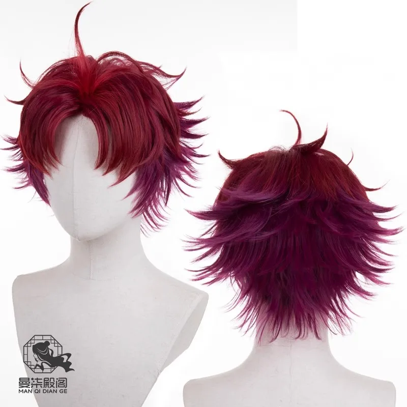 Hajun Yeon Cosplay Wig Paradox Live BAE Anne Faulkner Allen Sugasano Heat Resistant Synthetic Hair Halloween Party + Wig Cap