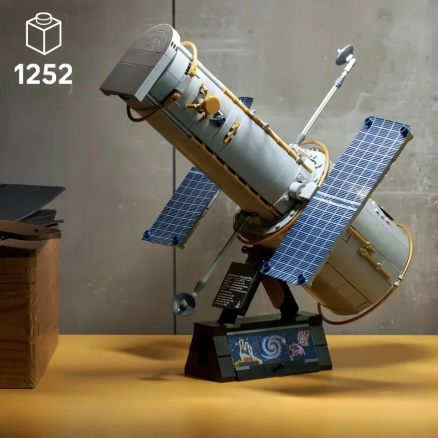 New 1252pcs Observatory Space Exploration Satellite Orbital Space Telescope Building Block Puzzle Model Toy For Ornament Gifts