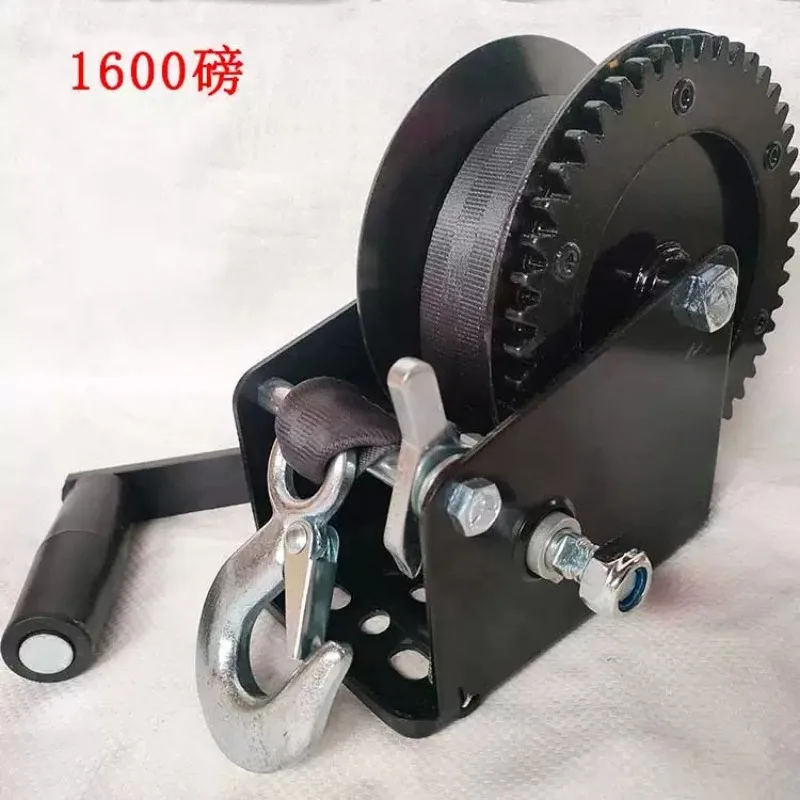 for 3500Lbs Heavy Duty Boat Trailer Winch Manual Handle Marine Rope Towing