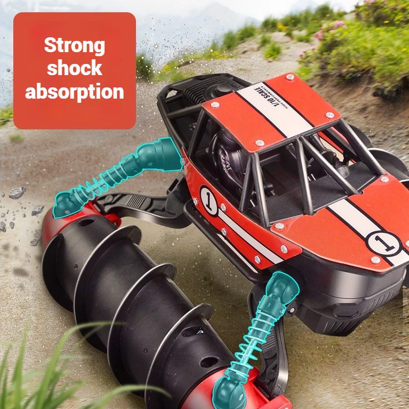 2025 New Remote-Controlled Amphibious Stunt Remote Control Vehicle Off-Road All Terrain Waterproof Rc Model Children'S Toy Gift