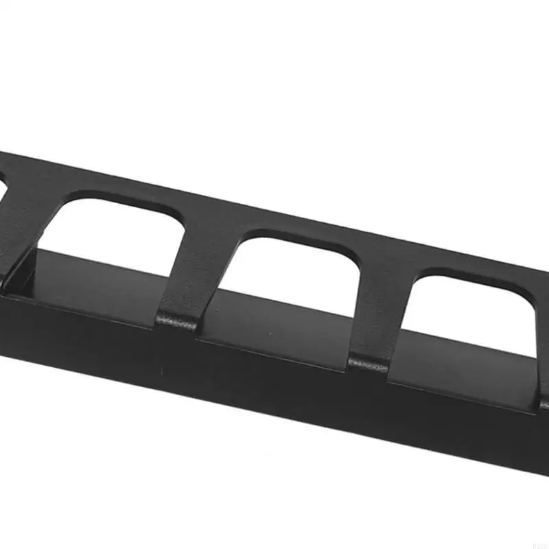 02DF Horizontal Fishing Rod Rack Rod Holder Wall Mounted with Foam, 6Pcs Rods Storage