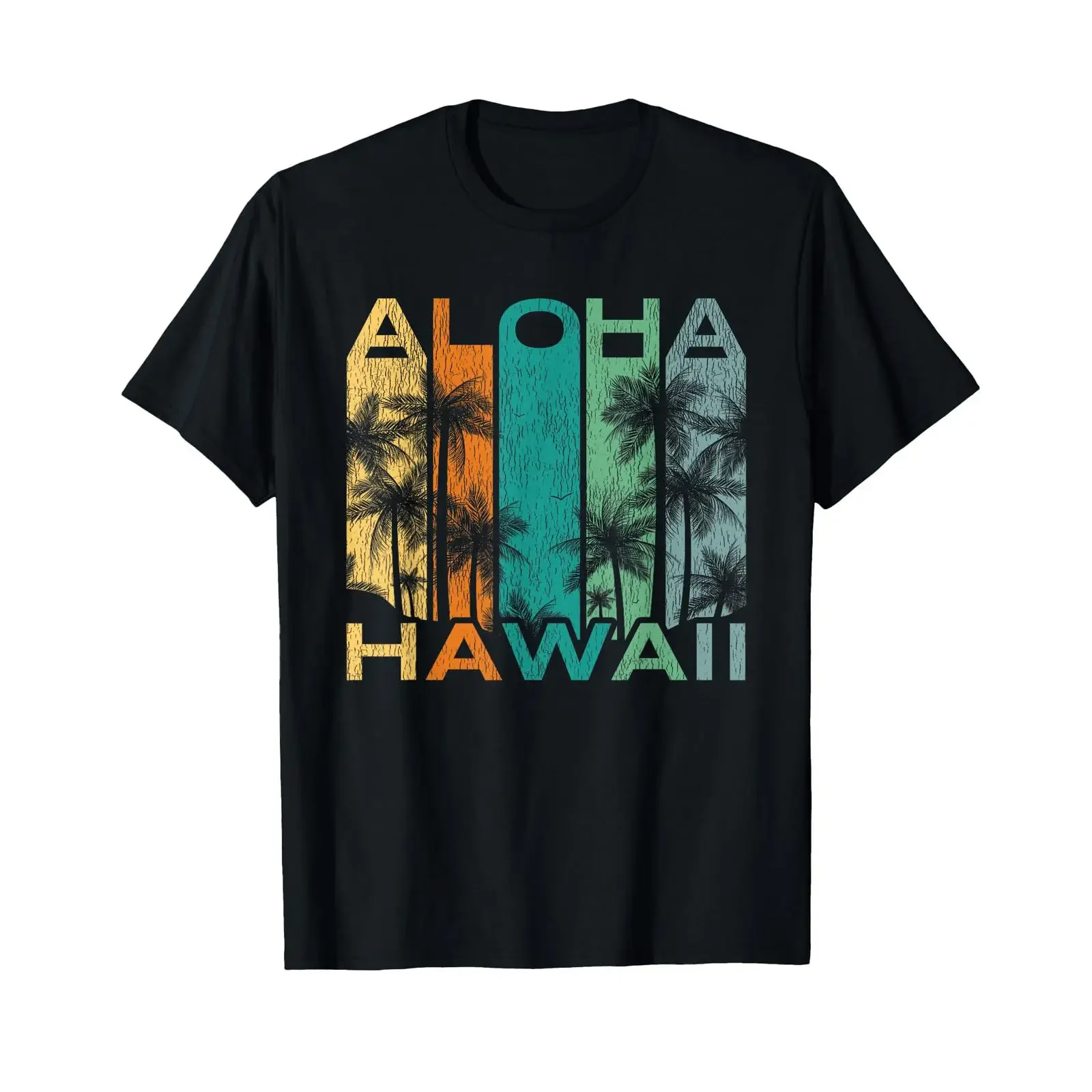 Aloha Hawaii Vintage Surfboard T Shirt vintage Washed Versatile Comfortable Unisex Casual Stylish graphic homme streetwear