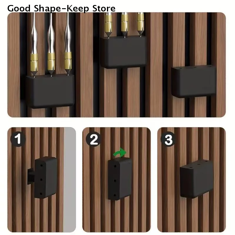 

3Pcs Dart Rack No Drilling Soundproofing Board Dart Holder Darts Storage Holder For Home Office Recording Studio Foam Boards