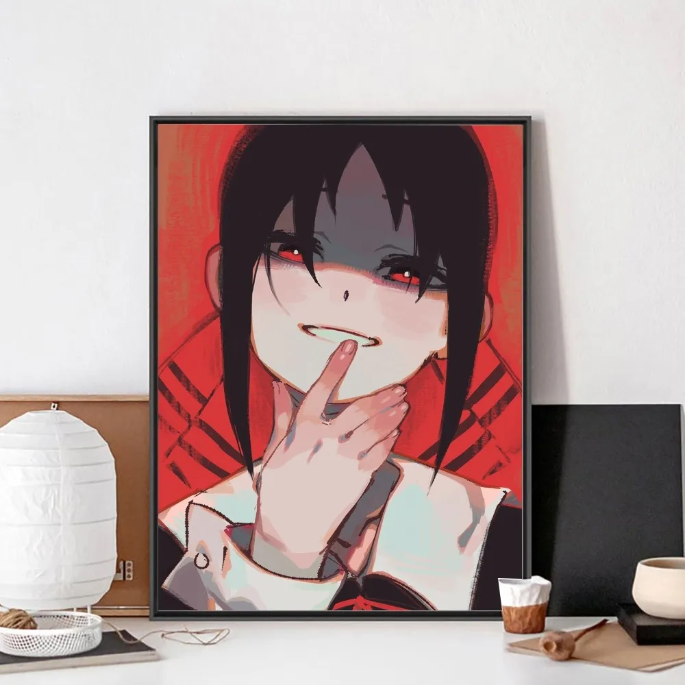 Kaguya Sama Love is War  Poster No Framed Poster Kraft Club Bar Paper Vintage Poster Wall Art Painting Bedroom Study Stickers