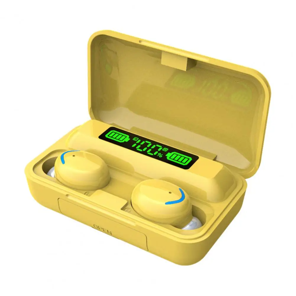 

F9-5 Bluetooth 5.0 Wireless Earphones Digital Display Touch Control Noise Reduction True Wireless Stereo In-ear Earbuds