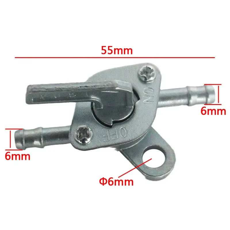 2pc Universal Fuel Tap Gas Petrol Valve Motorcycle Off-road Beach Bike Fuel Tank Switch Auto Key Ring On Off Accessories