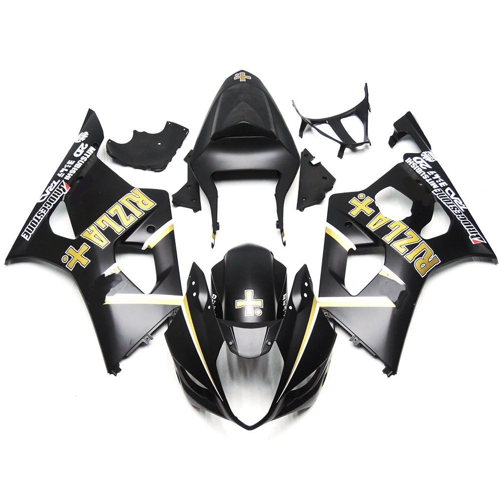 Kit plastik Fairing sepeda motor injeksi plastik ABS untuk GSX-R1000 GSXR1000 GSXR 1000 2003 2004 K3 K4 sarung bodykit lengkap