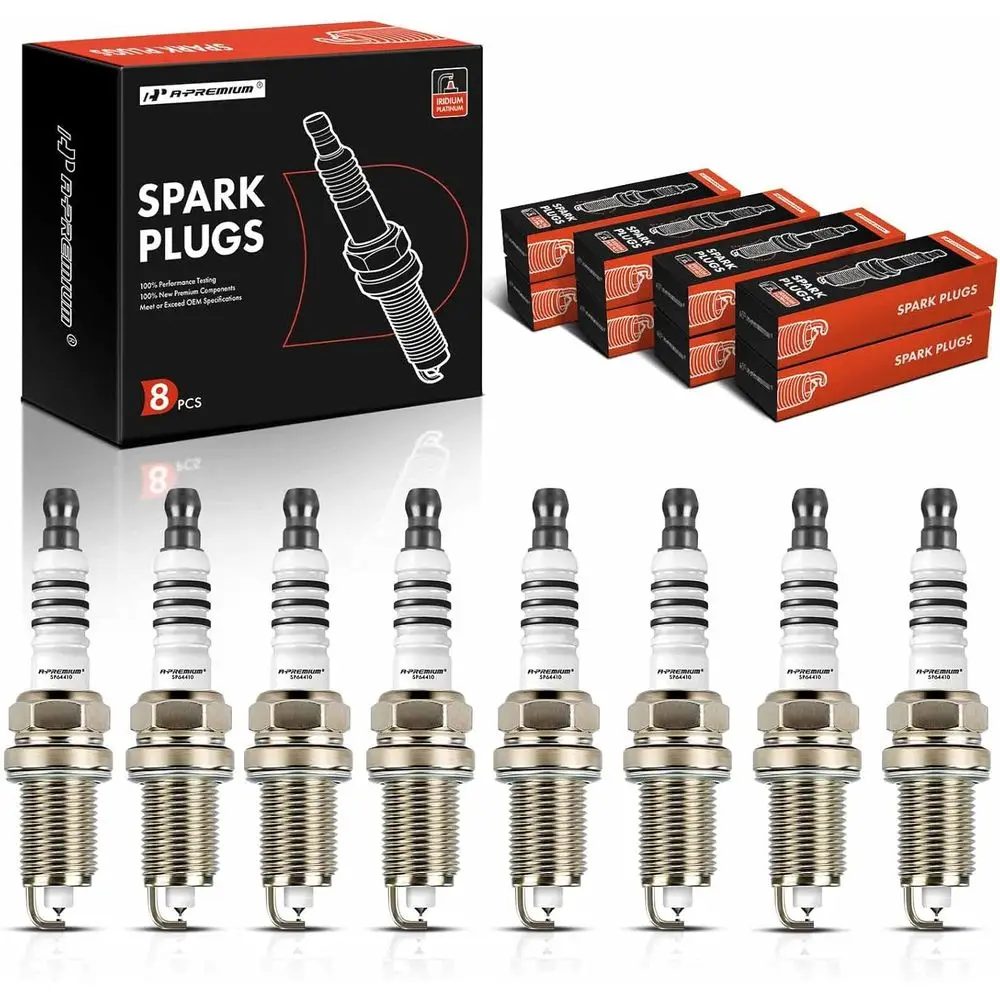 

Iridium Platinum Spark Plugs (Pack of 8) Compatible with Jeep Grand Cherokee, Commander & Dodge Ram 1500 2500 3500, Durango, Dak