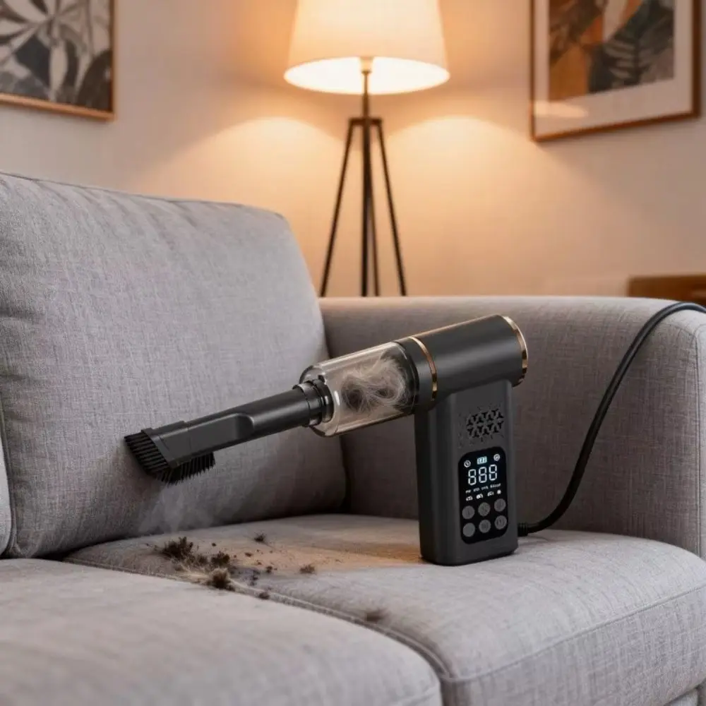 

Беспроводной пылесос из АБС-пластика с LED-дисплеем, портативный безмасляный воздушный компрессор, умное управление