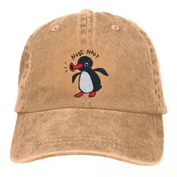 Boné de beisebol noot para homens e mulheres, proteção viseira, snapback, pingu, pinguim, tampas de TV