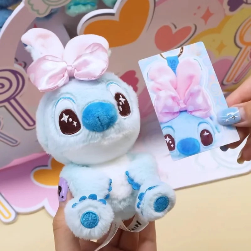 핫토이즈 캔디 스티치 시리즈 플러시 랜덤박스 예쁜 봉제인형 열쇠고리 지갑 참 장식품 데스크탑 오너먼트 트렌디 귀여운 인형 선물