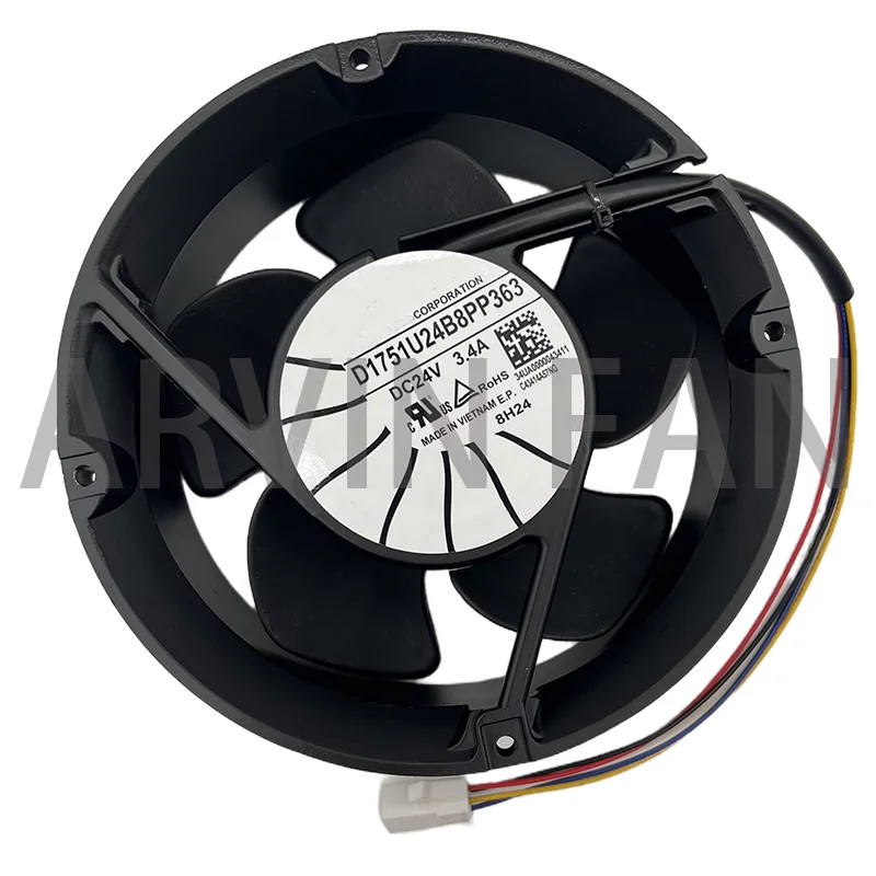 D1751P24B8PP340 172x150x51mm DC24V 3.4A 338/363 Inverter Fan D1751U24B8PP363 D1751P24B8PP338