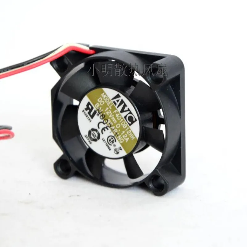 CPU Cooler Fan for AVC 4010B12HH 12V 0.12A 4010 3-wire motherboard 3P interface dual ball high air volume fan  40*40*10mm