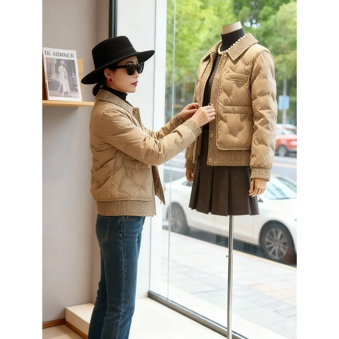 

Зимнее orth down Jaet, женское свободное пальто с воротником Pred Gusset Thi, теплое хлопковое пальто Sli, модная повседневная верхняя одежда